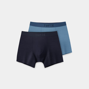 SoftBoost™ K Boys Boxer 2-pack – Vetiver + Turbulence – flatlay