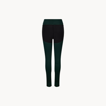 Falcon High Waist Leggings - Green Melange - Clothing